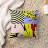 ポップ・アートのな点の枕 クッション (ブランケット)