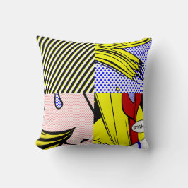 ポップ・アートのな点の枕 クッション