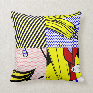 ポップ・アートのな点の枕 クッション