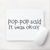 ポップ・アートのな破裂音は言いました良かったことを マウスパッド (マウス)