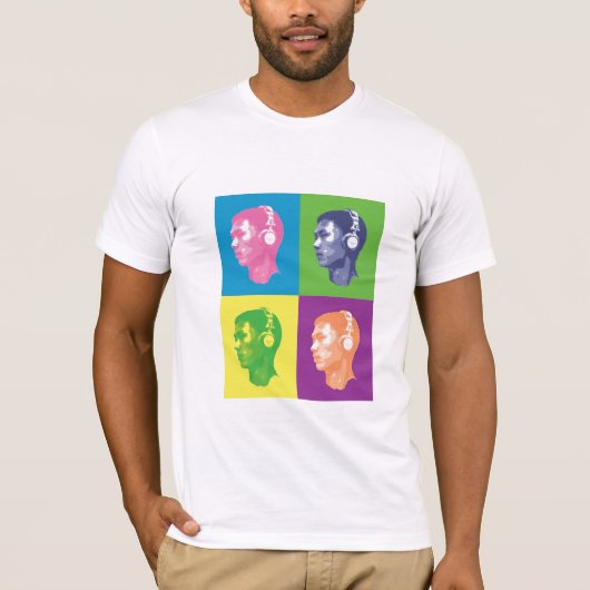 ポップ・アートのな破裂音 Tシャツ (正面)
