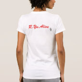 ポップ・アートのな破裂音 Tシャツ (裏面)