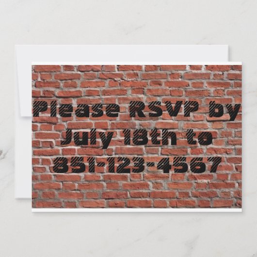 ポップ・アートのなNロックのブレイクダンスの80年代の誕生会の招待 招待状 (裏面)