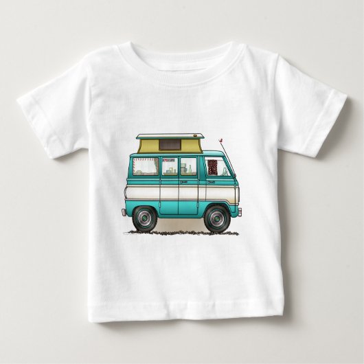 ポップ・アートのなTopヴァンCamper ベビーTシャツ (正面)
