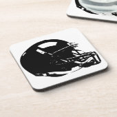 ポップ・アートのアーツサッカーヘルメット懸命プラスチック塗装機 コースター (左側)