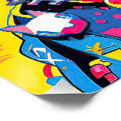 ポップ・アートのアートアニメボストンテリアードッグ001 - Victoria Sa ポスター (コーナー)