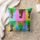 ポップ・アートのアートカップ クッション (ブランケット)