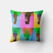 ポップ・アートのアートカップ クッション (裏面)