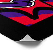 ポップ・アートのアートカードイラスト模様,アート,漫画,ポップ・アートのret ポスター (角)