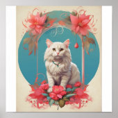 ポップ・アートのアートキャットフォトモダントレンディー ポスター (正面)