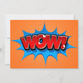 ポップ・アートのアートニューイヤーイブパーティー漫画 招待状 (裏面)