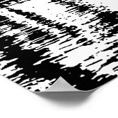 ポップ・アートのアートニューヨークシティマンハッタンシルエット ポスター (角)