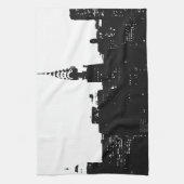 ポップ・アートのアートニューヨークシルエット キッチンタオル (縦)