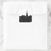 ポップ・アートのアートニューヨークシルエット スクエアシール (バッグ)