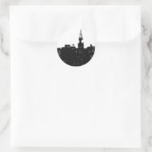 ポップ・アートのアートニューヨークシルエット ラウンドシール (バッグ)