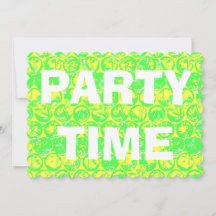 ポップ・アートのアートバブルラップ引っ越し祝いパーティーパーティの招待状