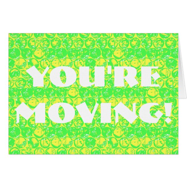 ポップ・アートのアートバブルラップ引っ越し祝いパーティー (正面横)