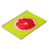 ポップ・アートのアートピンクのグレープフルーツオリジナル水彩 ノートブック (左側)