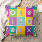 ポップ・アートのアートボタニカル&フルーツデザイン装飾用クッション クッション (ブランケット)