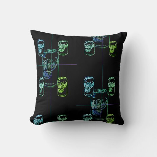 ポップ・アートのアート缶 クッション (正面)