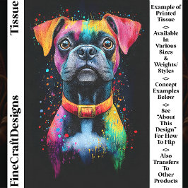 ポップ・アートのカラフルArt Short Fed Dog CS6 Decopage 薄葉紙