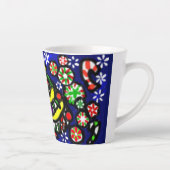 ポップ・アートのクリスマスアップペパーミント カフェラテマグ (右)