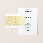 ポップ・アートのクリスマスアップペパーミント 箔カード (ディスプレー)