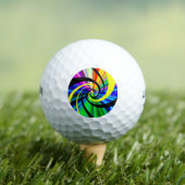 ポップ・アートのサイケデリック ゴルフボール (インサイチュ 木)