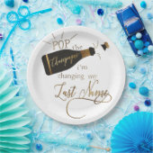 ポップ・アートのシャンパン名を変えてる！ ペーパープレート (パーティー)