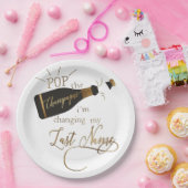 ポップ・アートのシャンパン名を変えてる！ ペーパープレート (パーティー)