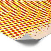 ポップ・アートのチュニ図解入りの、写真付きのシアの地図 ポスター (角)