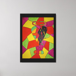 ポップ・アートのハートキャンバス印刷 キャンバスプリント