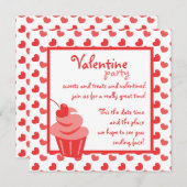 ポップ・アートのハート 招待状 (正面/裏面)