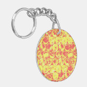 ポップ・アートのバブルのラップ キーホルダー (正面左)