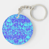 ポップ・アートのバブルのラップ キーホルダー (裏面)