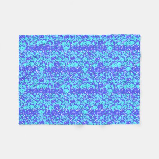 ポップ・アートのバブルのラップ フリースブランケット (正面(横))