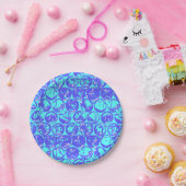 ポップ・アートのバブルのラップ ペーパープレート (パーティー)