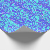 ポップ・アートのバブルのラップ ラッピングペーパー (角)