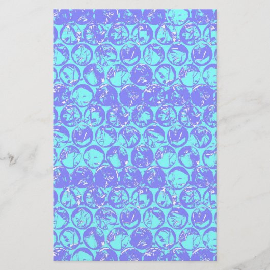 ポップ・アートのバブルのラップ 便箋 (正面)