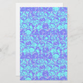 ポップ・アートのバブルのラップ 便箋 (正面/裏面)