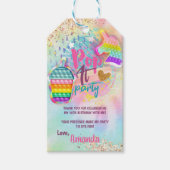 ポップ・アートのバブル鬼のおもちゃ ギフトタグ (正面)