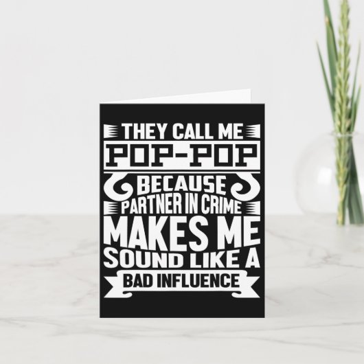 ポップ・アートのパパポップ・アートのシャツバレンタインデース カード (正面)