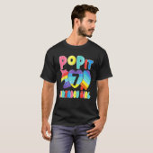 ポップ・アートのパーティーTで7歳の誕生日女ポップ・アートのの子 Tシャツ (正面フル)