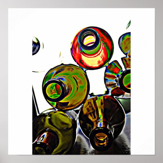 ポップ・アートのボトル ポスター (正面)