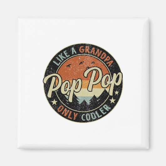 ポップ・アートのポップ・アートのレトロFと同じクールヴィンテージ マグネット (正面)