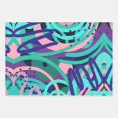 ポップ・アートのモダン ラッピングペーパーシート (正面2)