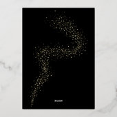 ポップ・アートのモダンFizz Clink大晦日パーティー 箔シーズンカード (裏面)