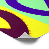 ポップ・アートのユニーク講和署名ポスター ポスター (角)