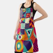 ポップ・アートの抽象芸術幾何形状、シームレスなパターン。 エプロン (インサイチュ)