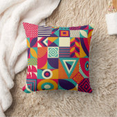 ポップ・アートの抽象芸術幾何形状、シームレスなパターン。 クッション (ブランケット)